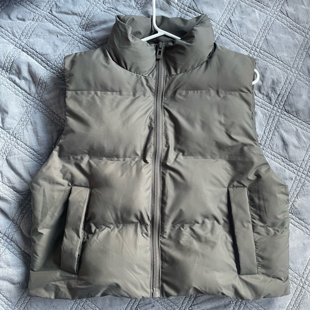 Gray Puffer Vest